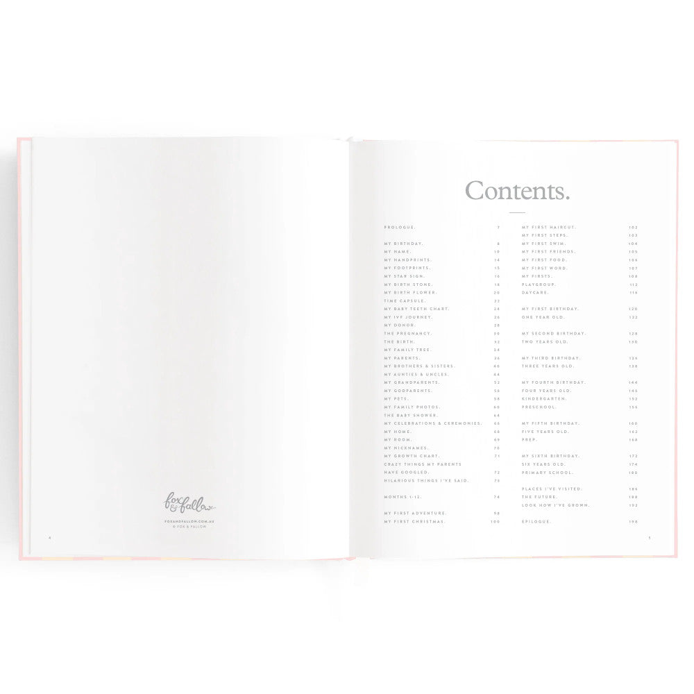 Fox & Fallow Baby Book - Wild Ruscus