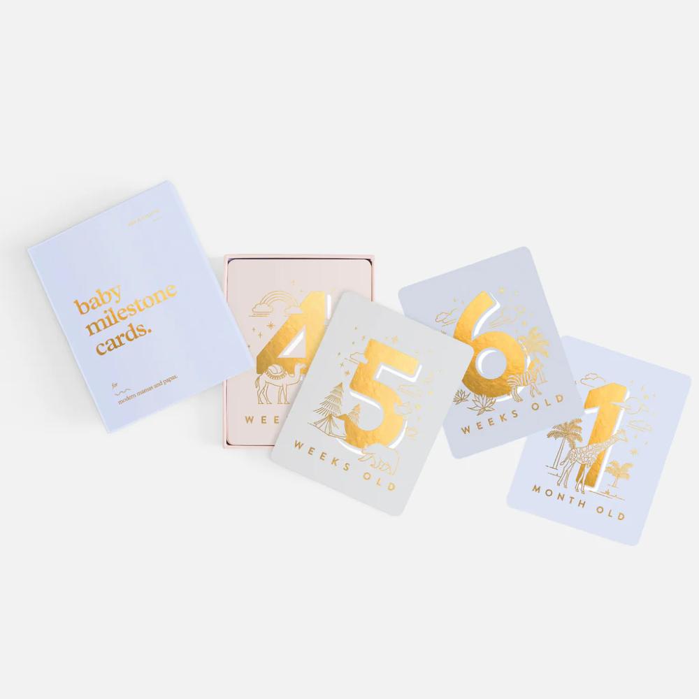 Baby Milestone Cards - Powder Blue