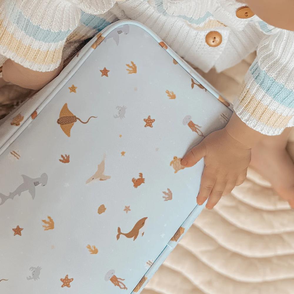 Insulated Lunch Bag - Ocean Creatures Sky