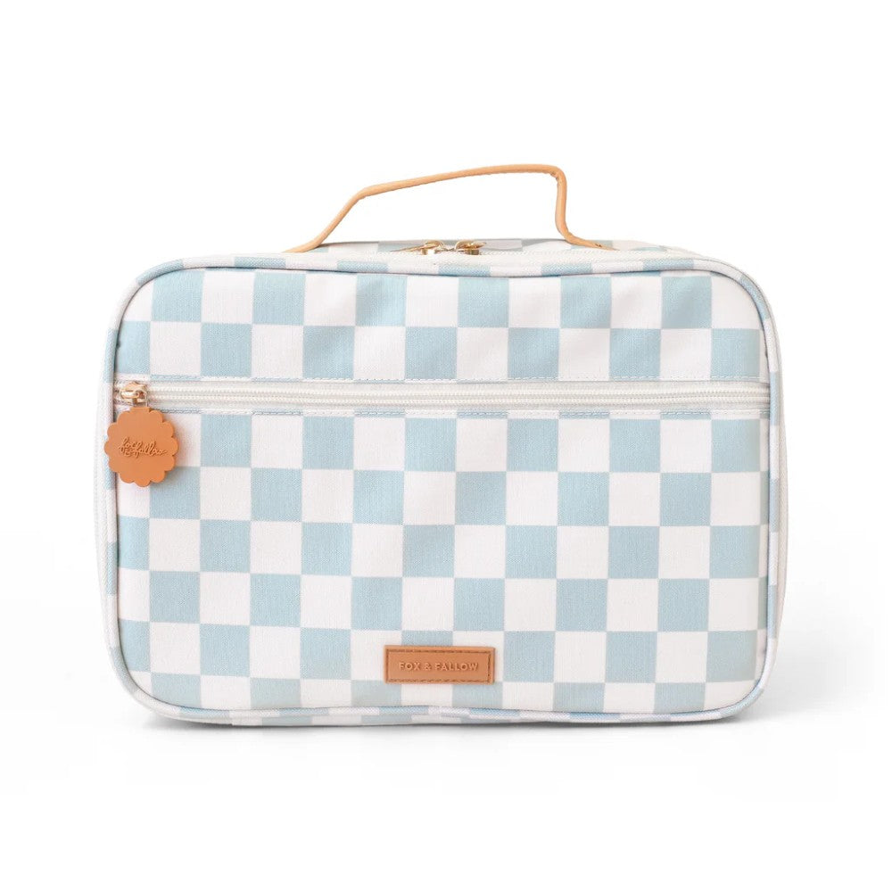 Insulated Lunch Bag - Sage Check