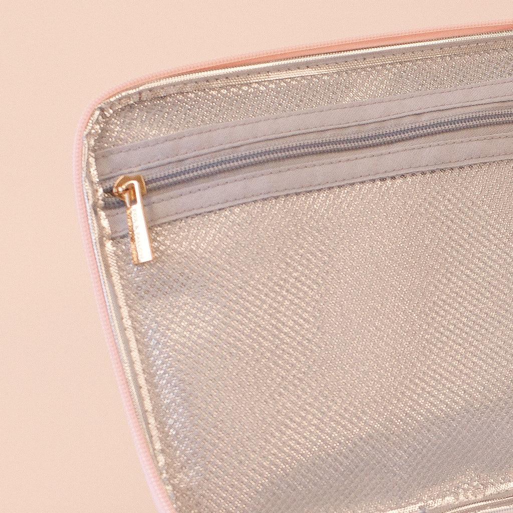 Insulated Lunch Bag - Peach Check