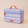 Insulated Lunch Bag - Blue Diamonds