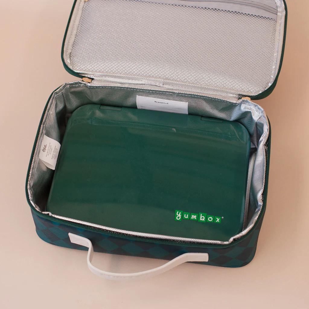 Insulated Lunch Bag - Forest Diamonds