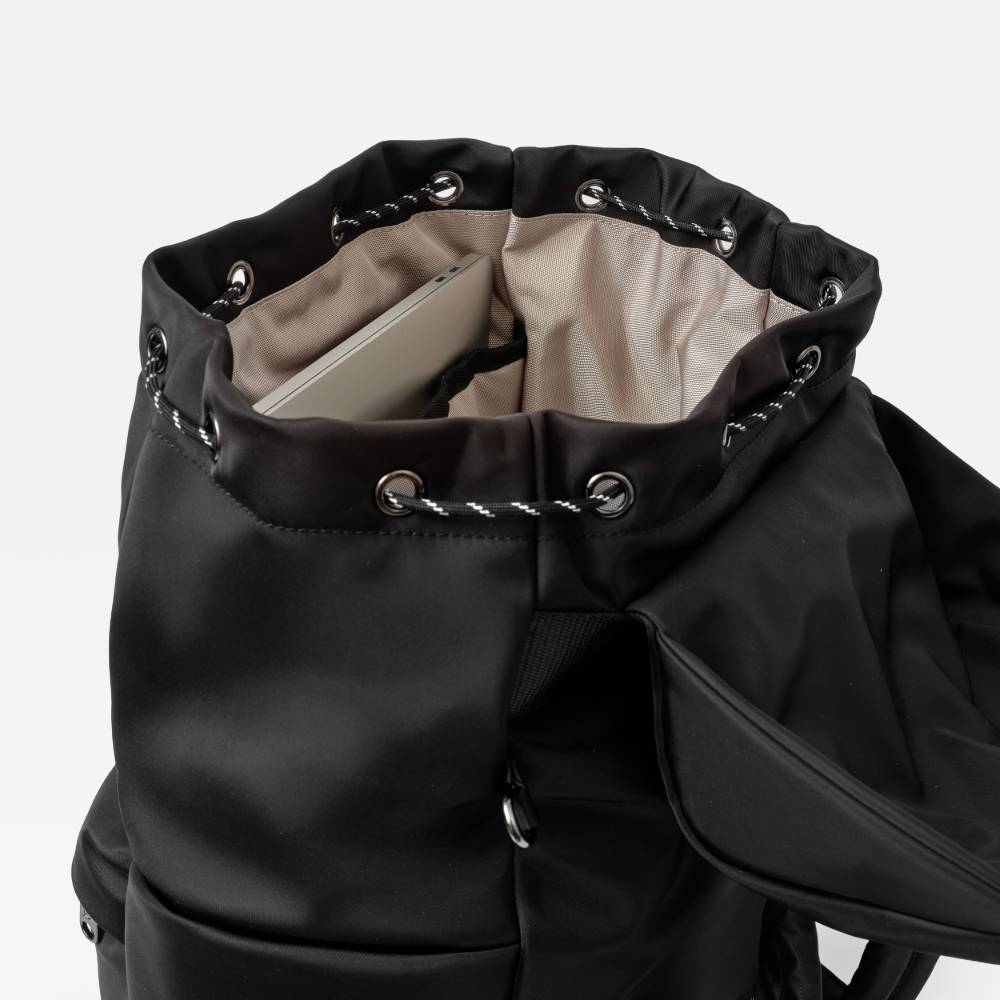 Elise Eco Nappy Bag Backpack with Changing Mat - Black
