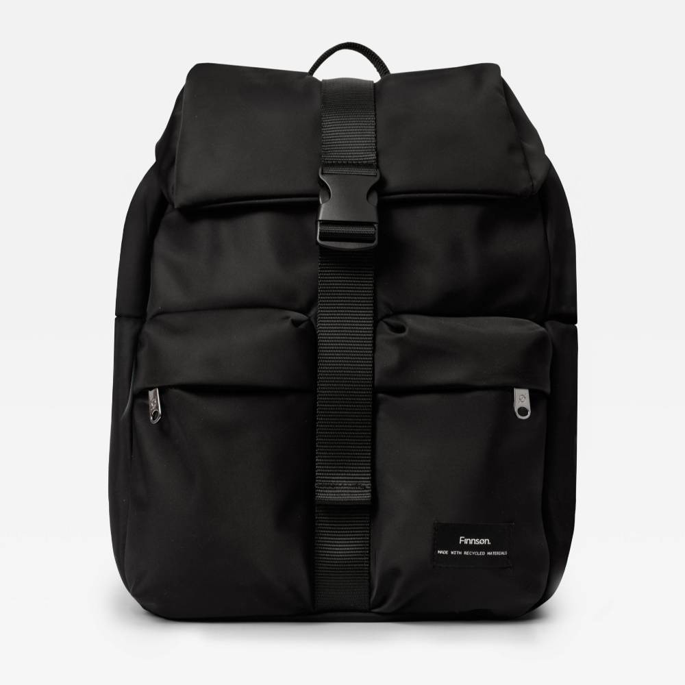 Finnson 
Black backpack on a white background