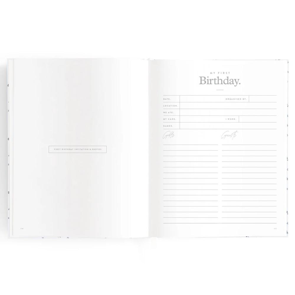 Baby Book - Coffee Stripe