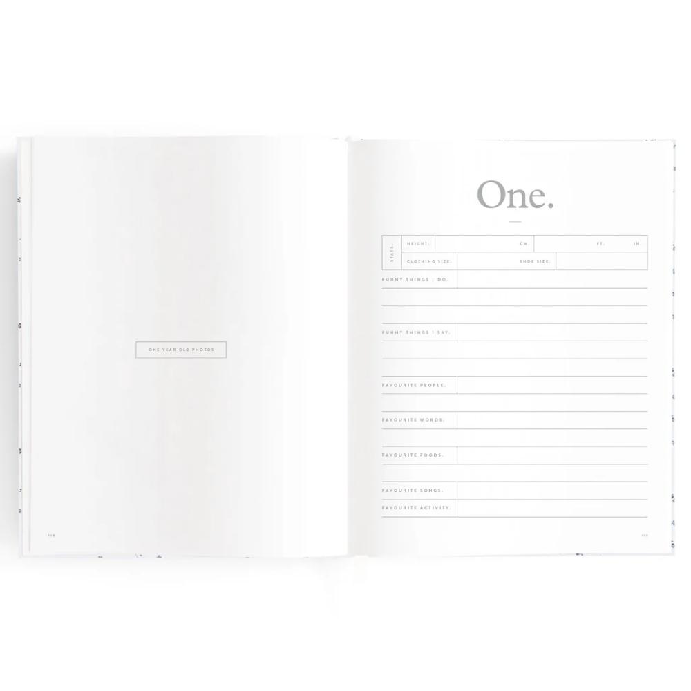 Baby Book - Coffee Stripe