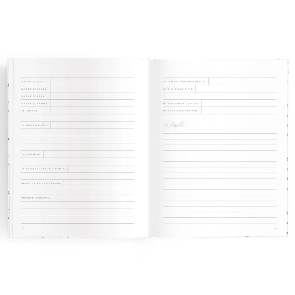 Baby Book - Coffee Stripe