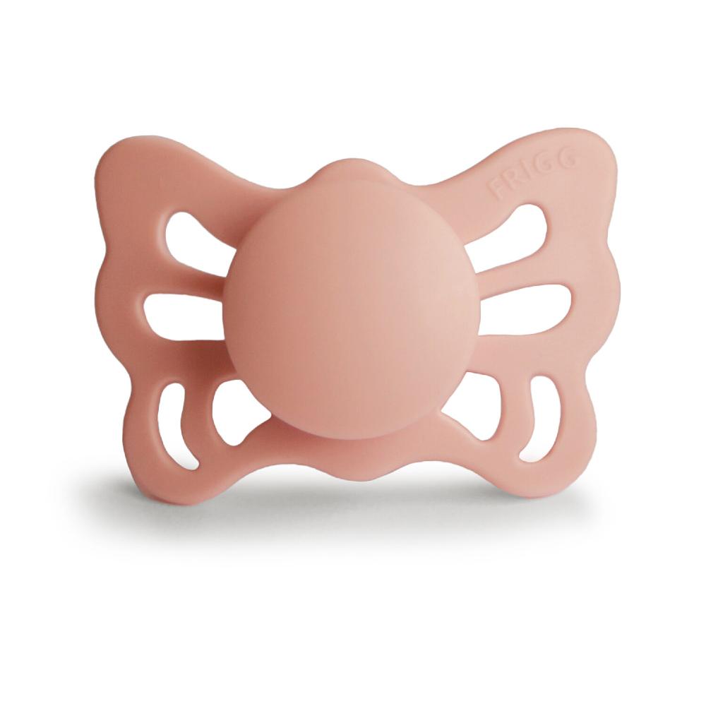 Anatomical Butterfly Silicone Dummy 2pk - Peach