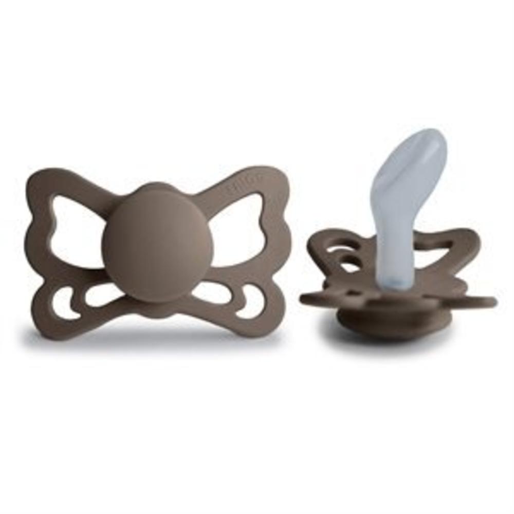 Anatomical Butterfly Silicone Dummy 2pk - Portobello