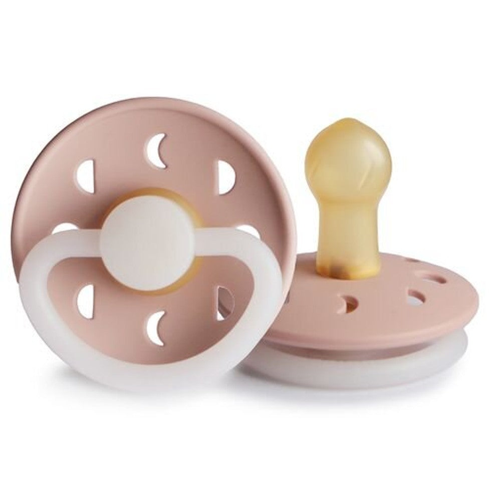 Frigg Moon Phase Glow in the Dark Dummy - Blush