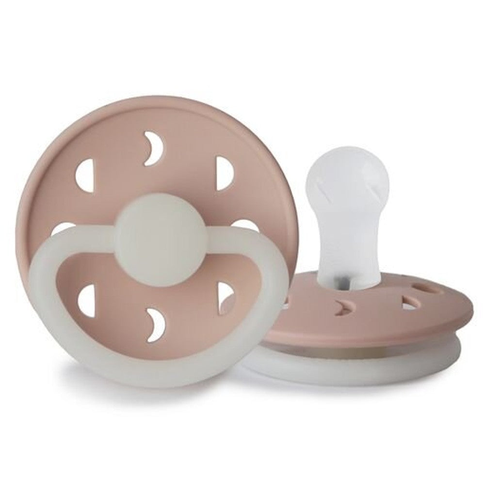 Moon Phase Silicone Night Dummy - Blush