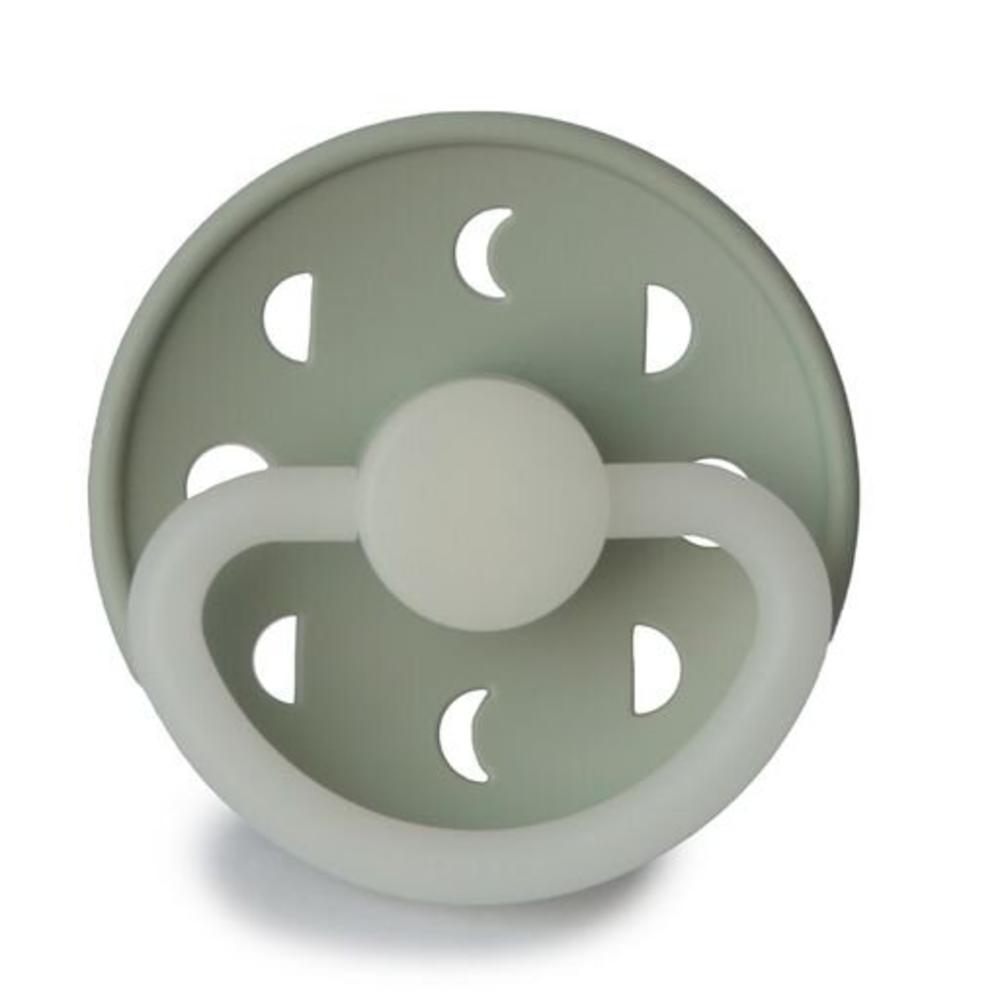 Moon Phase Silicone Night Dummy - Sage