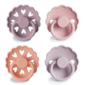 Round Silicone Dummy 4pk - Sunset Bliss
