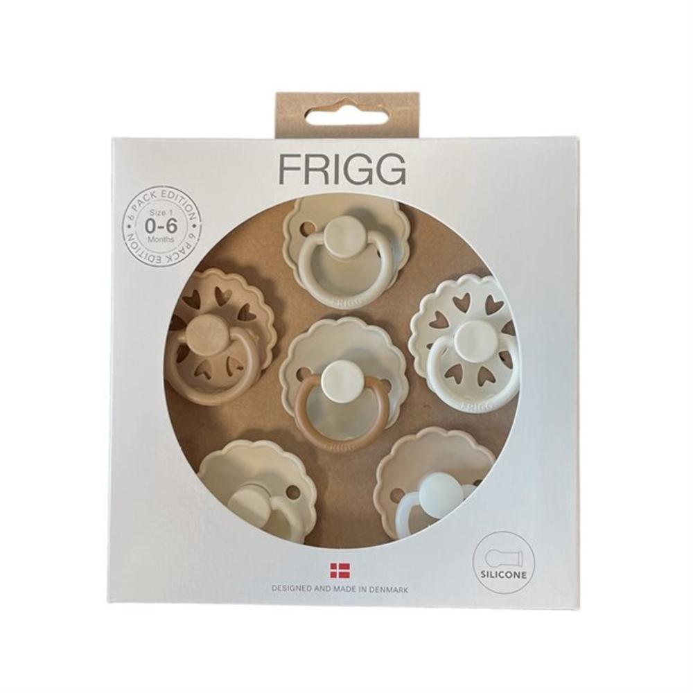 Round Silicone Dummy 6pk - Cinnamon Charm