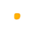 Orange lunch container lid on a white background