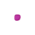 A small, square-shaped magenta plastic lid with a slanted cutout, centered on a solid white background.