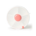 Gobe white snack spinner lunchbox against white background.