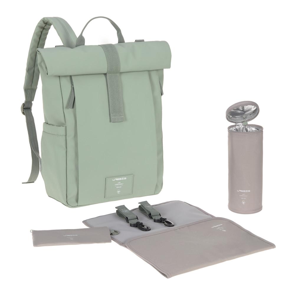 Rolltop UP Backpack - Silver Green