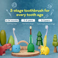 BrushBuddy Toothbrush 2-4 years - Yellow Pink