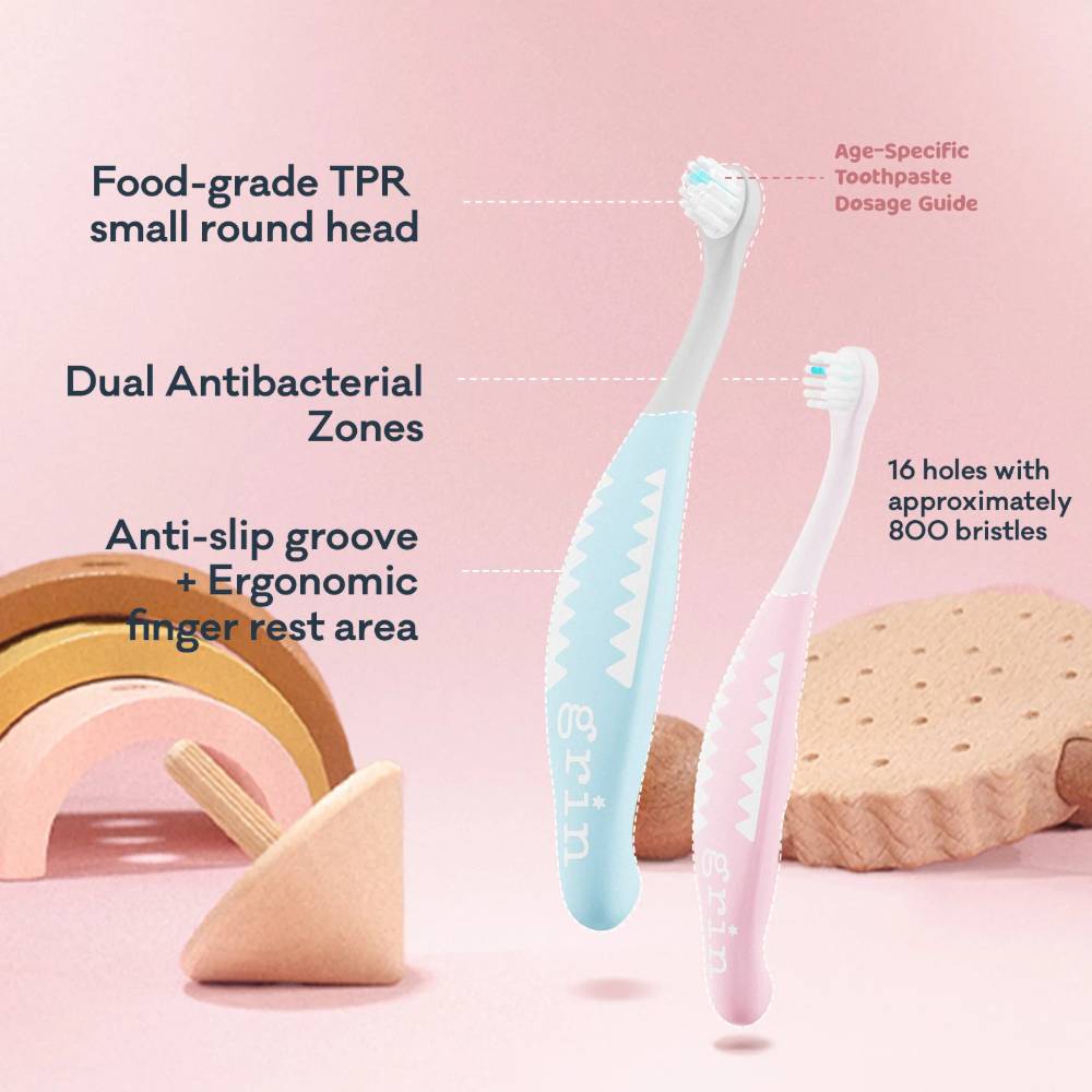 MilkyStart Toothbrush 6-24 months - Light Pink