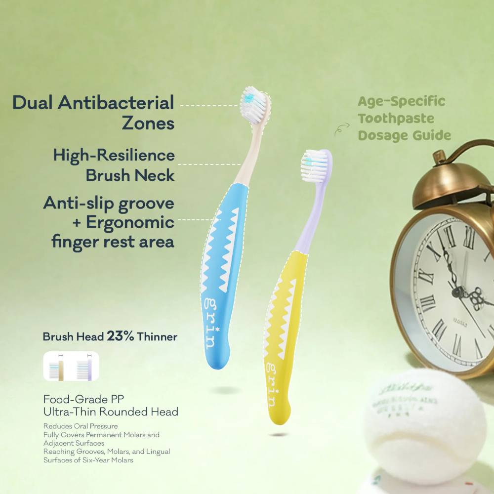 PowerSmile Toothbrush 5-7 years - Purple Yellow