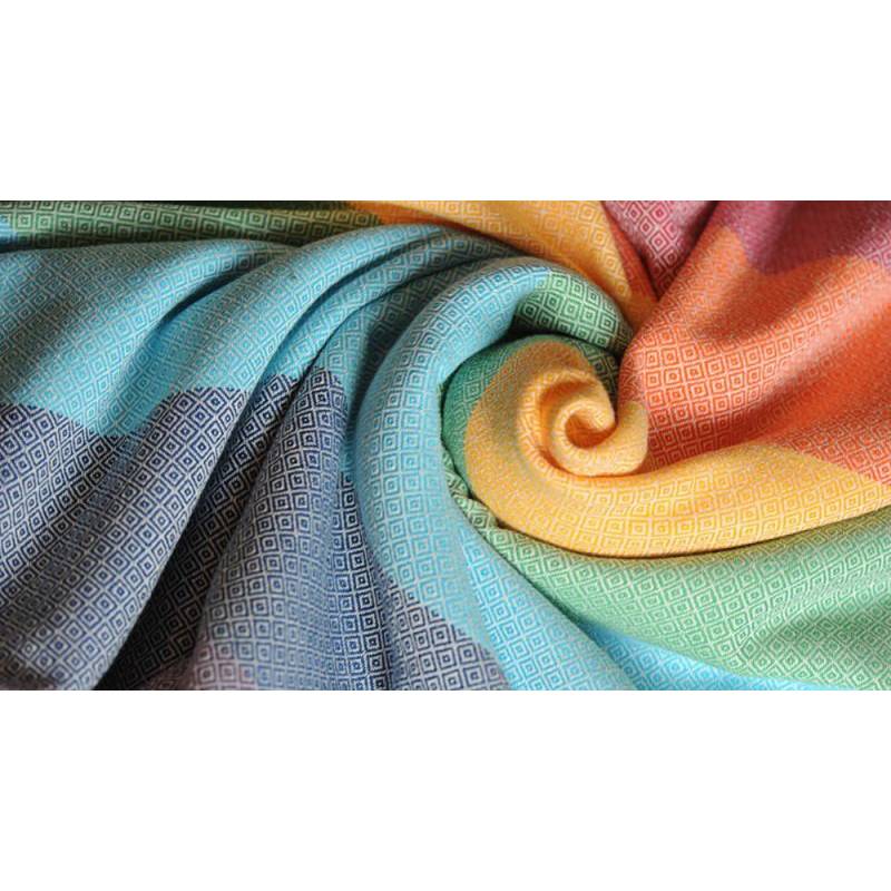 Ring Sling - Diamond Weave - Light Rainbow