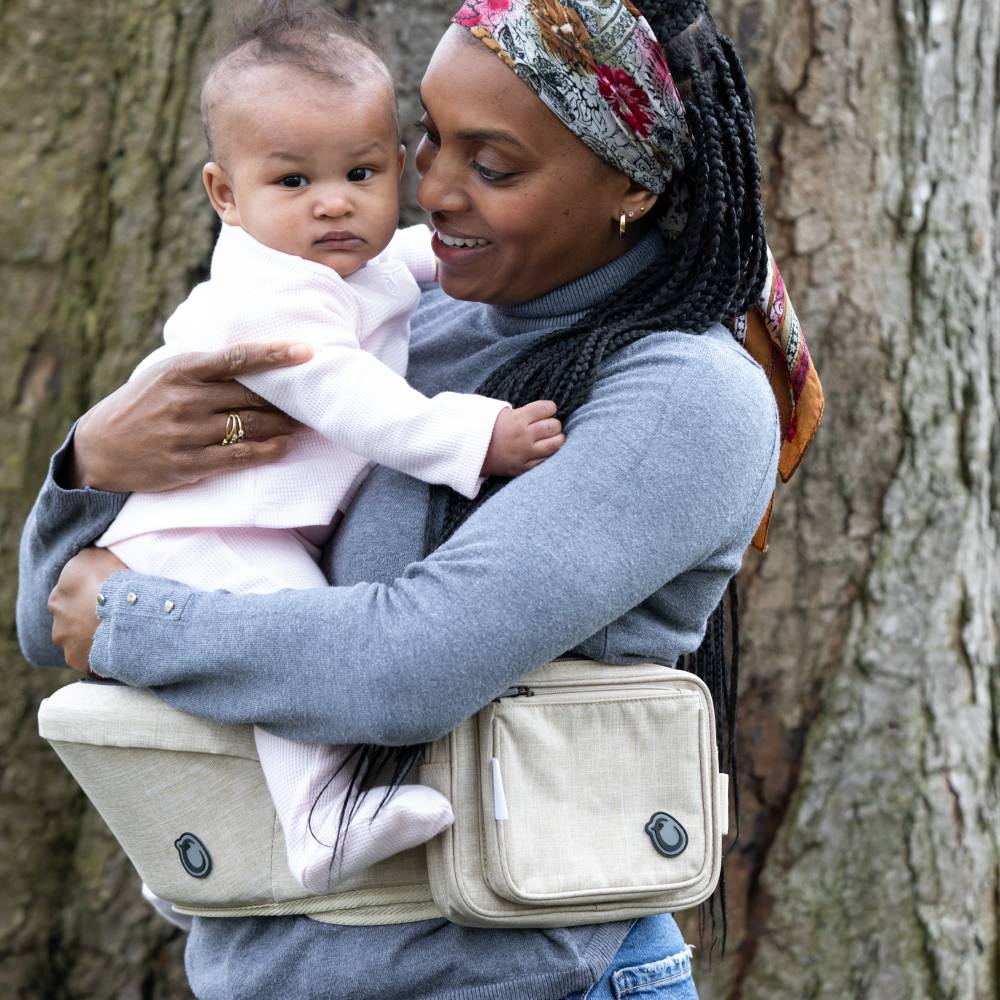 Hip Seat Carrier - Denim Oatmeal