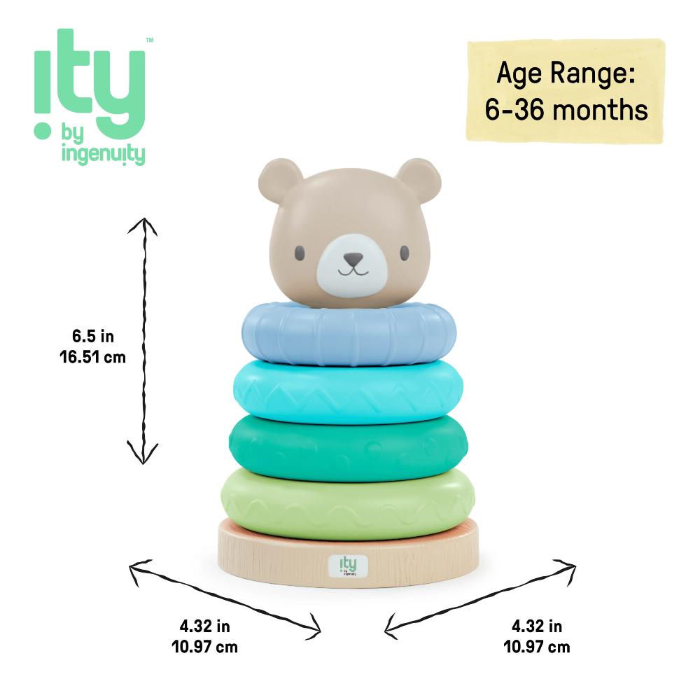 Cutie Stacks Toy - Nate the Bear