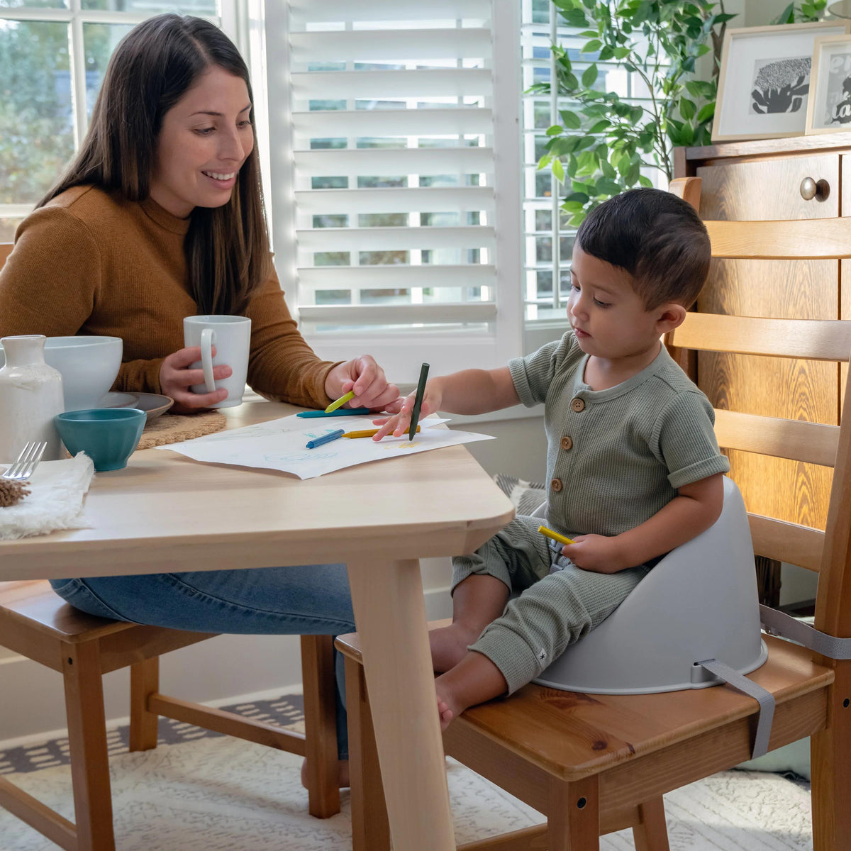 My Spot Easy Clean Booster Seat - Grey