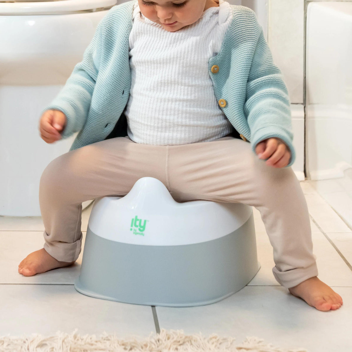 Ready Set Go Potty - White/Grey