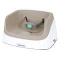 Toddler Booster Seat in a white and oat colour, on a white background. 