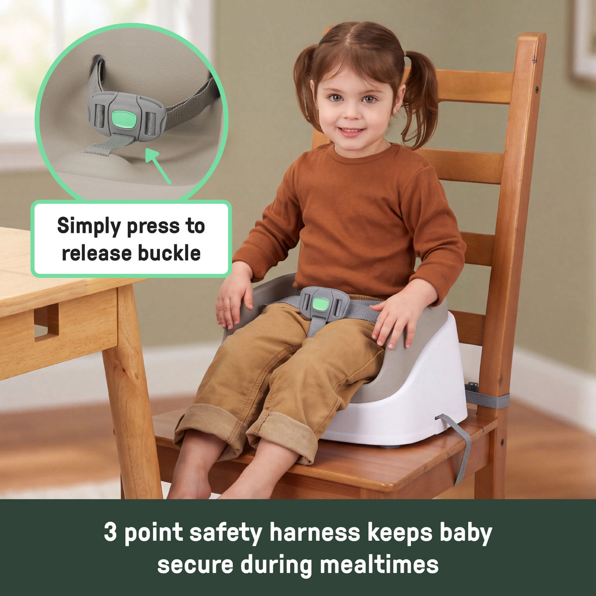 Smart Clean Toddler Booster Seat - Oat