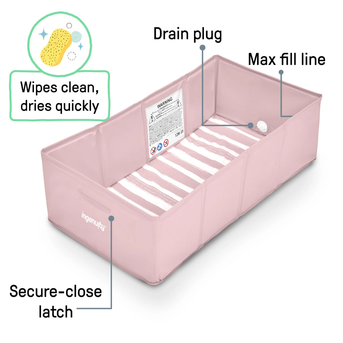 Tuckaway Travel Tub - Pink