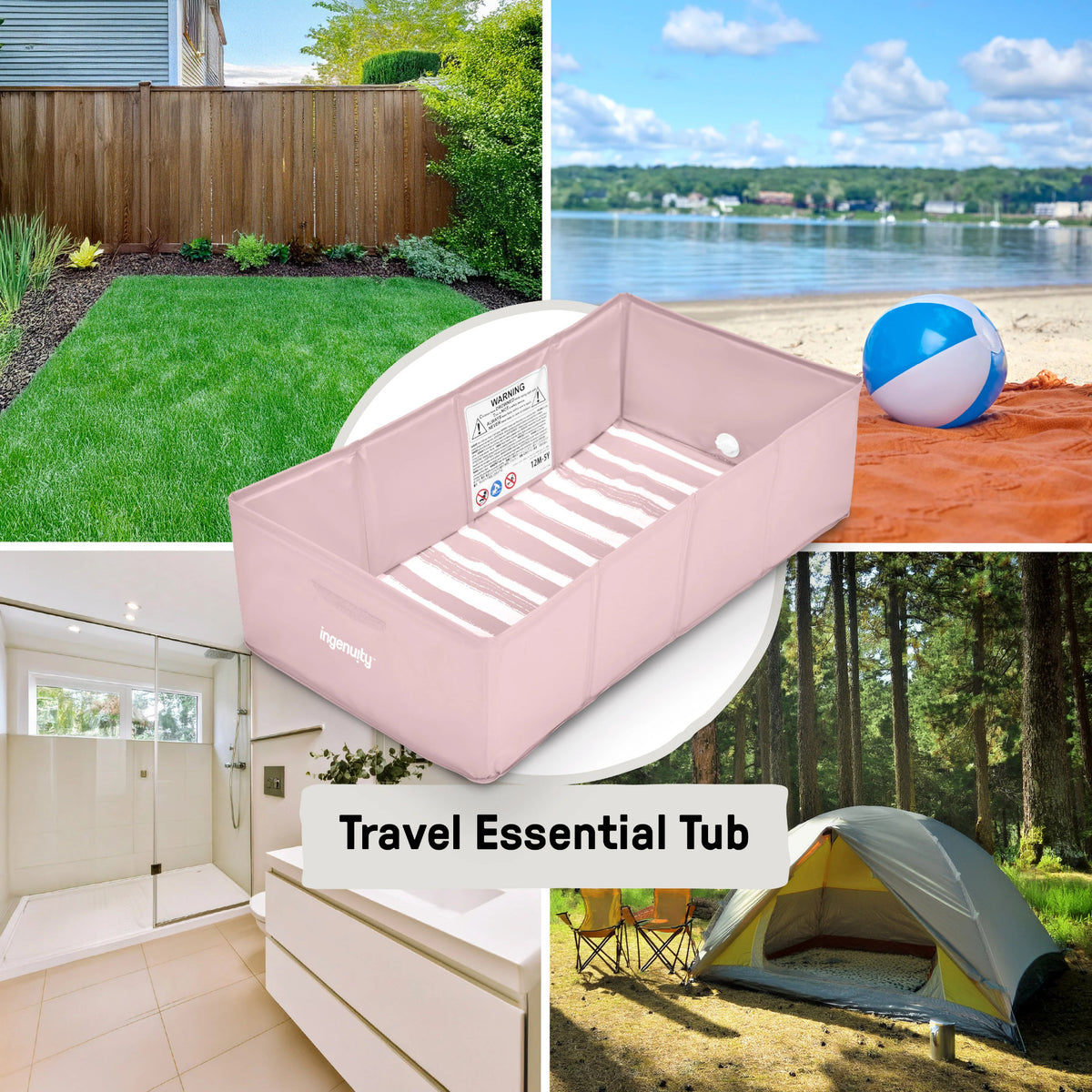 Tuckaway Travel Tub - Pink