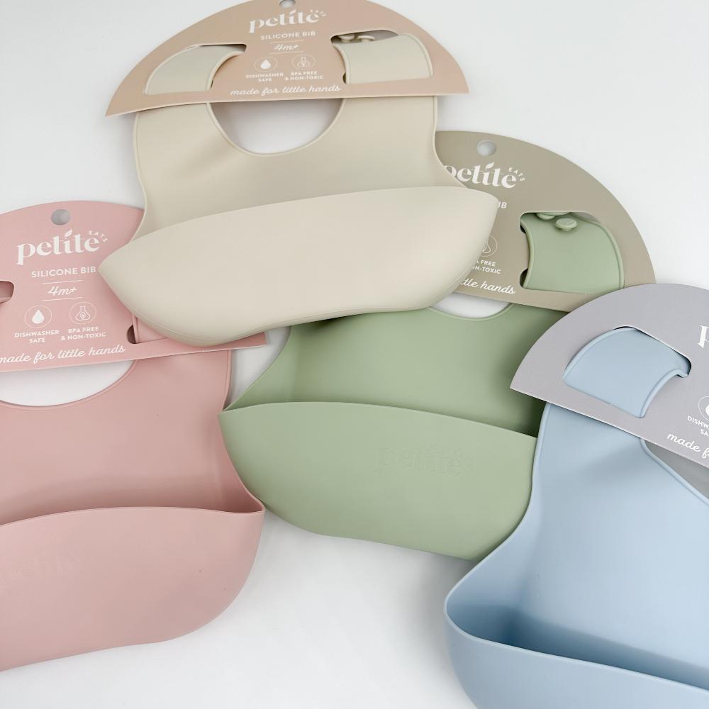 Silicone Baby Bib Large - Breeze