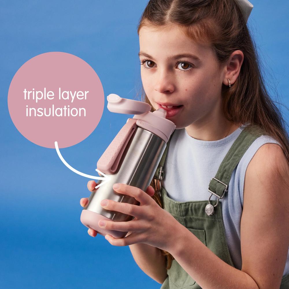 Insulated Sport Spout Bottle - Strawberry Shake