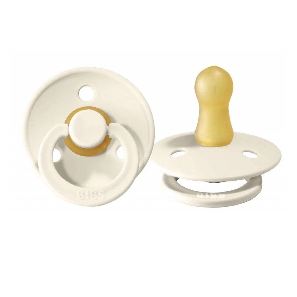 Cream latex pacifier two pack