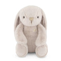 Beige Jamie Kay bunny soft toy against white background.