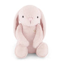 Light pink Jamie Kay bunny soft toy against white background.