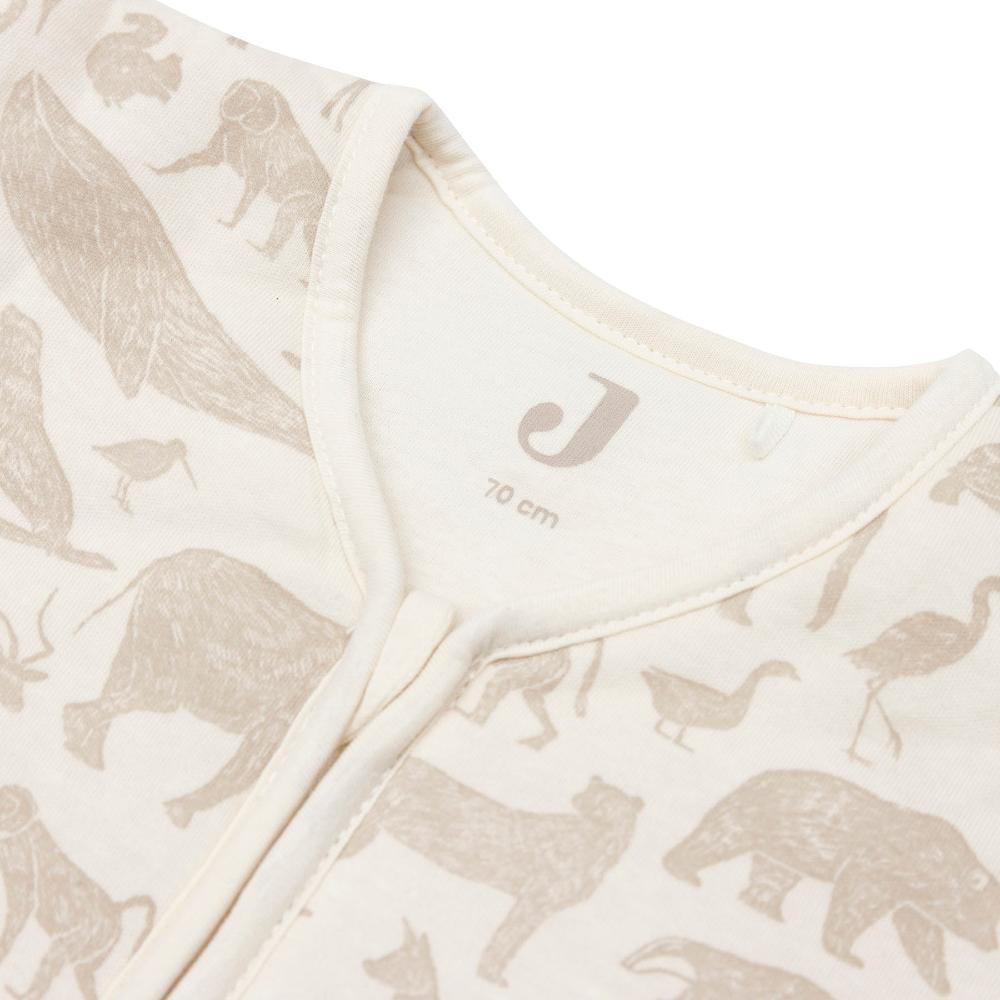 3.5 tog Sleeping Bag with Removable Sleeves - Animals Nougat