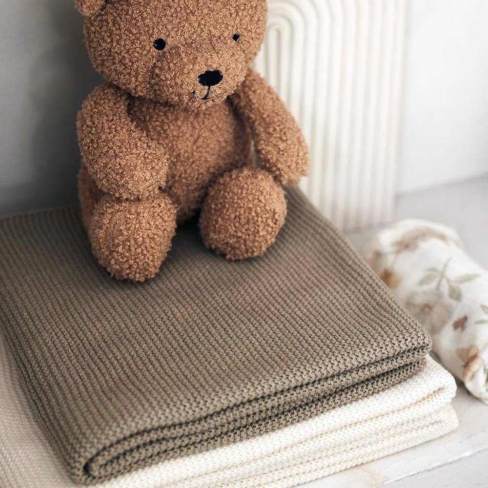 Basic Knit Blanket - Wild Rose