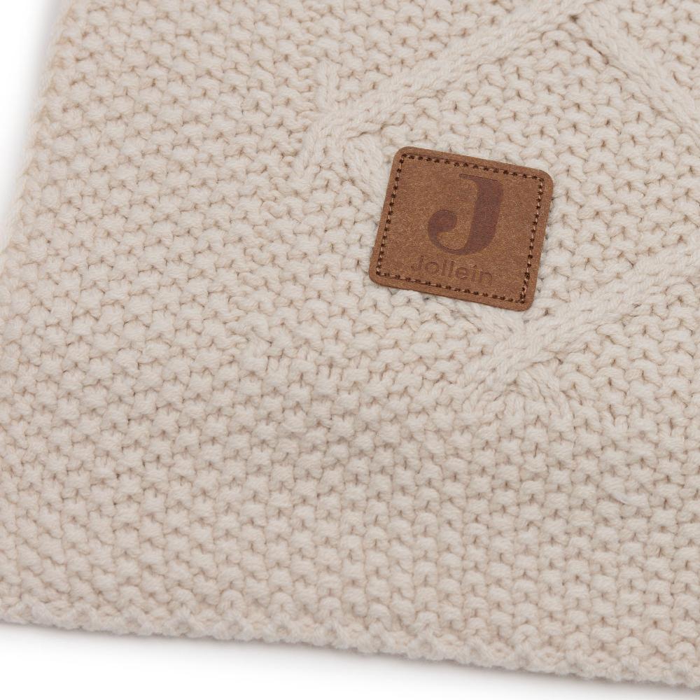 Check Knit Blanket - Oatmeal