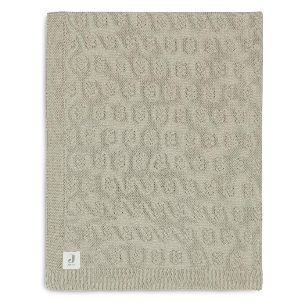 Grain Knit Blanket - Olive Green