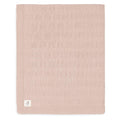 Grain Knit Blanket - Wild Rose