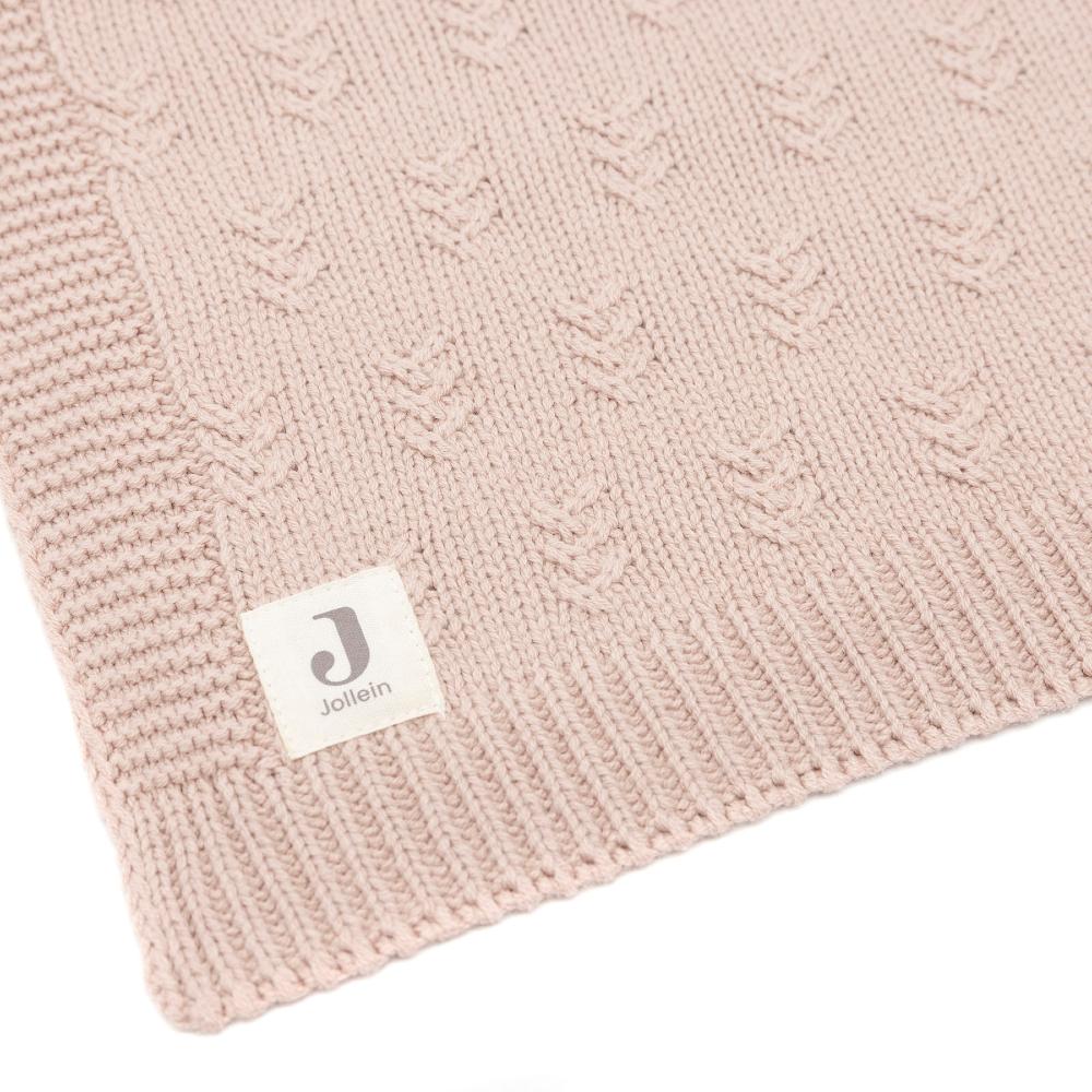 Grain Knit Blanket - Wild Rose