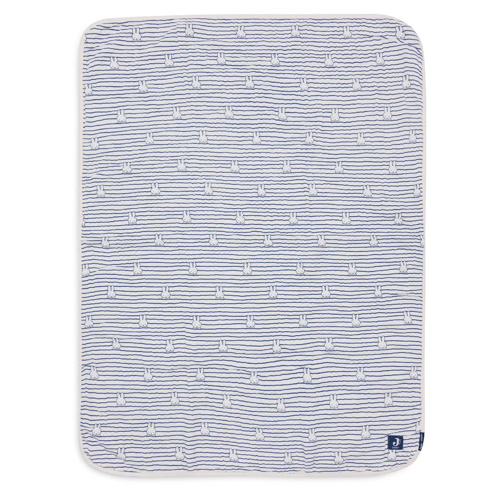 Muslin Blanket - Miffy Stripe Navy