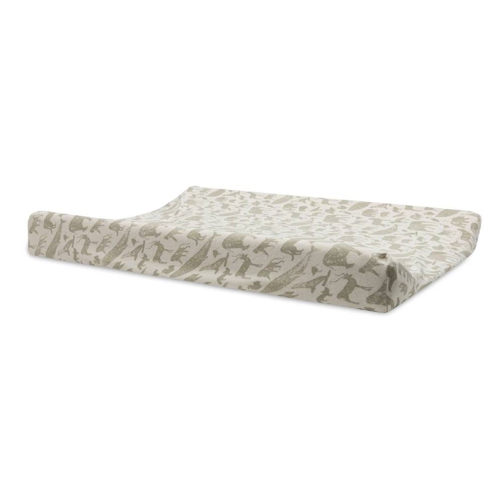 Jersey Change Mat Cover - Animals Nougat