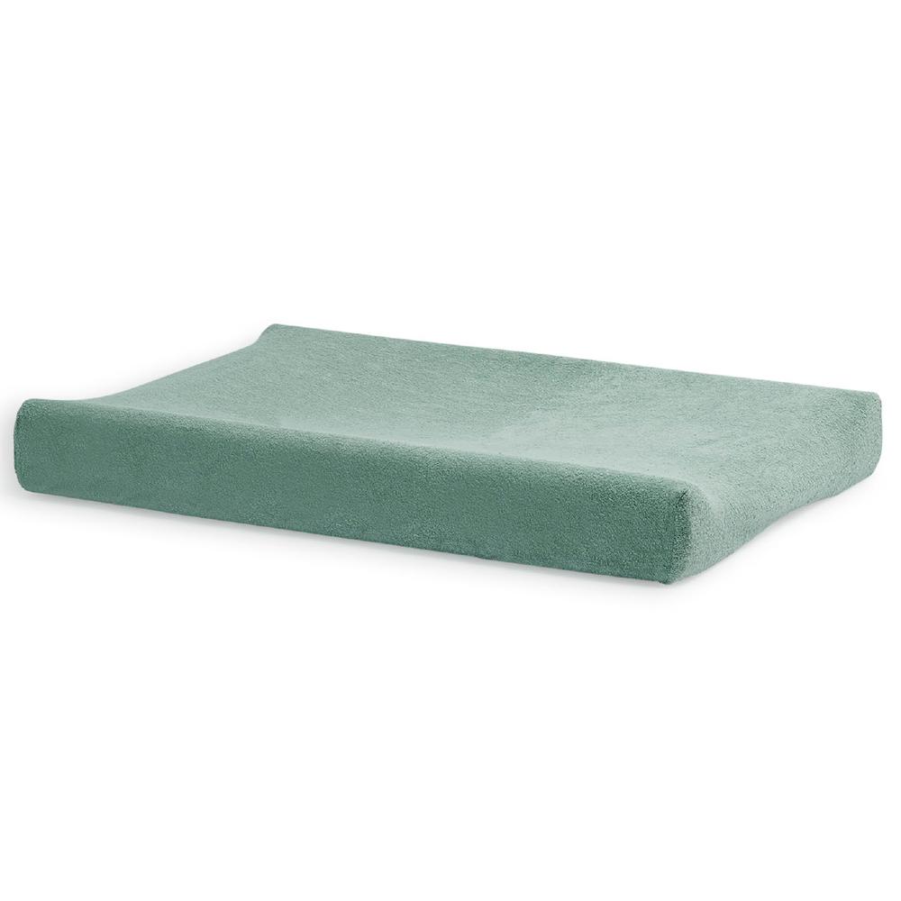 Terry Change Mat Cover - Ash Green