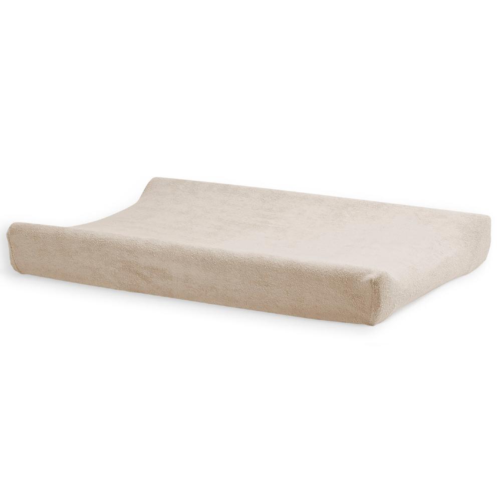 Terry Change Mat Cover - Nougat